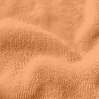 Tissu éponge bambou douce uni melon orange - Mondial Tissus