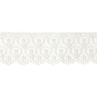 Ruban dentelle fleurs 60 mm écru - MT - Mondial Tissus