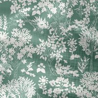Tissu double gaze belle forêt vert - DOMOTEX - Mondial Tissus
