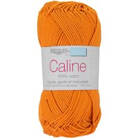 Pelote fil à tricoter Caline 50g 100% coton mercerisé - Col. 120 Orange - Mondial Tissus