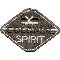 Écusson colonial spirit gris - Mondial Tissus
