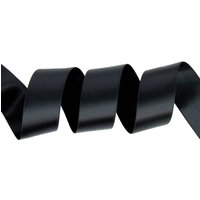 Ruban satin double face 25mm noir - MT - Mondial Tissus