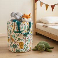 Sac a jouet baobab multico 35x45cm - MT - Mondial Tissus