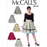 Patron McCall's 7197E5 Patron de jupes trapèzes 42-50 - Femme - McCall's - Mondial Tissus