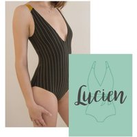 Patron Lucien maillot de bain 1 pièce du 36 au 46 - Atelier de Guillemette - Atelier de Guillemette - Mondial Tissus