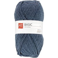 Pelote de fil à tricoter MT basic bleu jean - MT - Mondial Tissus