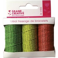 3 bobines fils chanvre coloris forêt - Graine Créative - Mondial Tissus