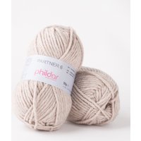 Pelote de fil à tricoter Partner 6 naturel chiné - Phildar - Phildar - Mondial Tissus