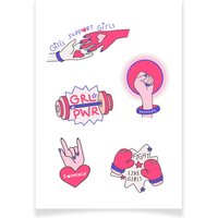 Planche de tatouages textiles féminisme - Textile Tattoo - Mondial Tissus