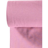 Bord côte tubulaire coton mini rayures rose - Mondial Tissus