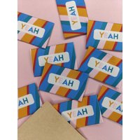 Étiquettes tissées Yeah x6 - Marmaï - Mondial Tissus