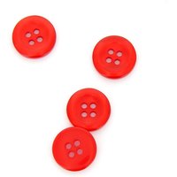 Boutons contours galbés rouge 18 mm - MT - Mondial Tissus