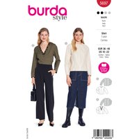 Patron burda 5697 - chemises 36-48 - Burda - Mondial Tissus