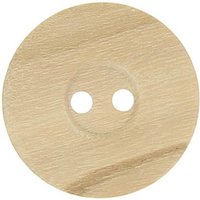 Bouton bois clair plat 20mm 2 trous (5 pièces) - MT - Mondial Tissus