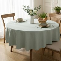 Nappe ronde 160cm countryside vert d'eau - MT - Mondial Tissus