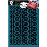 Pochoir 3D fleurs géométriques - Aladine - Mondial Tissus