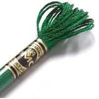 mouliné métallisé échevette Vert - COL E699 - DMC - Mondial Tissus