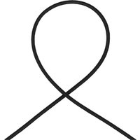 Cordon élastique noir 2,3 mm - MT - Mondial Tissus