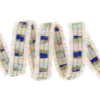 Galon à franges brillant rose 25mm - Mondial Tissus