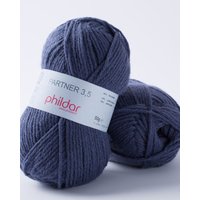 Pelote de fil à tricoter Partner 3.5 bleu marine - Phildar - Phildar - Mondial Tissus
