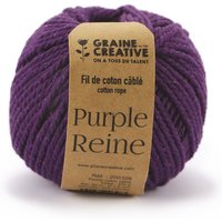 Coton cablé macramé 2,5mm violet 80 m - Graine Créative - Mondial Tissus