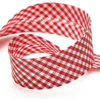 Biais vichy - Rouge - MT - Mondial Tissus