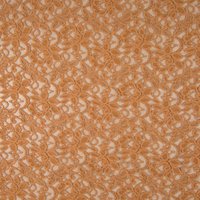 Tissu dentelle terra cotta floral - Mondial Tissus