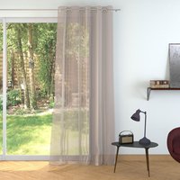 Tissu voilage Bali plombé à rayures - 300cm - Mondial Tissus