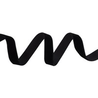 Ruban velours noir 16mm - Mondial Tissus