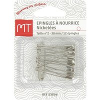 Epingles nickeles n° 2 37 mm - MT - Mondial Tissus