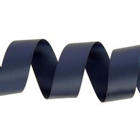 Ruban satin double face 25 mm bleu marine - MT - Mondial Tissus