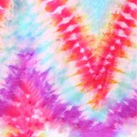 Tissu crêpe marocain imprimé digital tie and dye rose - Mondial Tissus