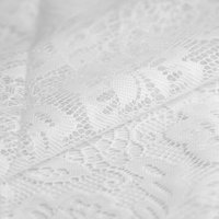 Voilage dentelle fleurie - plombé - Mondial Tissus