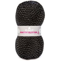 Pelote de fil à tricoter métallisé Knitty 4 Glitter noir - DMC - DMC - Mondial Tissus