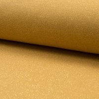 Tissu jersey bord-côte tubulaire lurex moutarde - MT - Mondial Tissus