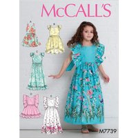 Patron McCALL's M7739CL Robe Enfant 6-8 - McCall's - Mondial Tissus