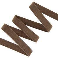 Ruban sergé chevron 10mm marron - MT - Mondial Tissus