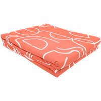 Drap housse 140x190cm visage formes terracotta - MT - Mondial Tissus