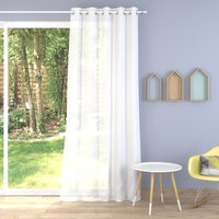 Tissu voile plombé Linette blanc grande largeur - Linder - Mondial Tissus