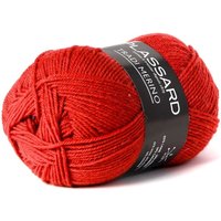 Pelote de fil à tricoter Tradi-merino rouge vermillon 200m - Plassard - Plassard - Mondial Tissus