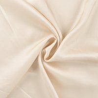 Tissu satin viscose uni écru - Mondial Tissus