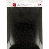 Feuille flex paillettes noire - MT - Mondial Tissus