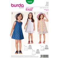 Patron robe enfant - Burda n°9420 3 à 7 ans. - Burda - Mondial Tissus