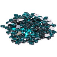 Sequin à coudre coeur vert emeraude 8x8mm - MT - Mondial Tissus