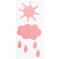 Sticker thermocollant rose météo enfant - Mondial Tissus