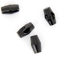 Boutons buchettes plastiques noir 18 mm - MT - Mondial Tissus