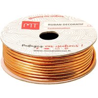 Bobine ruban corde lurex cuivre 1.6 mm - MT - Mondial Tissus