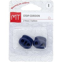 Stop cordon 2 trous bleu marine - MT - Mondial Tissus