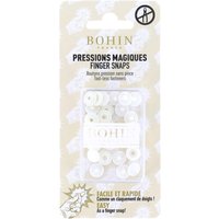 Boutons pressions magiques 9mm blanc x8 - Bohin - Mondial Tissus