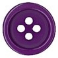 Boutons polyester 18mm violet lot de 5 - Mondial Tissus